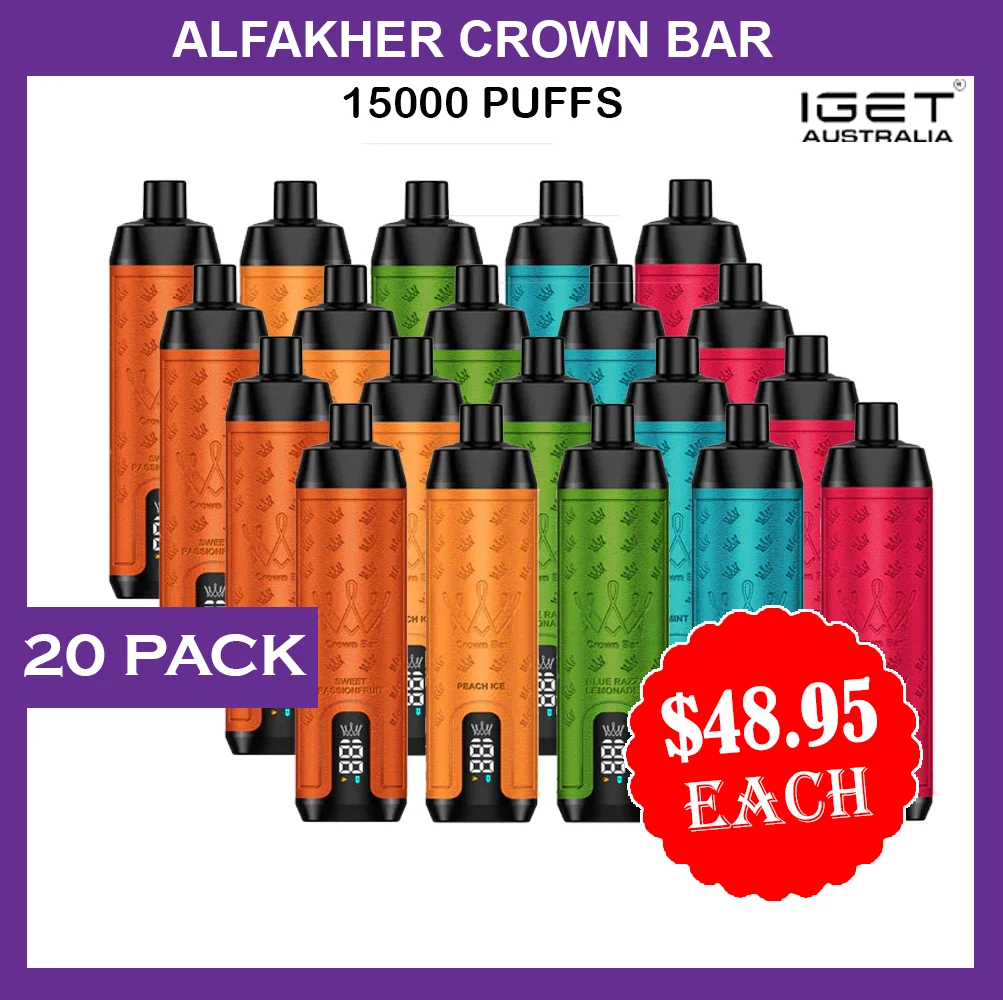 ALFAKHER-CROWN-BAR-150000-PUFFS-20-PACKS-1.webp ALFAKHER CROWN BAR – 15000 PUFFS – 20 PACK