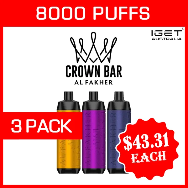 ALFAKHER-CROWN-BAR-3-PACKS.webp ALFAKHER CROWN BAR – 8000 PUFFS – 3 PACK