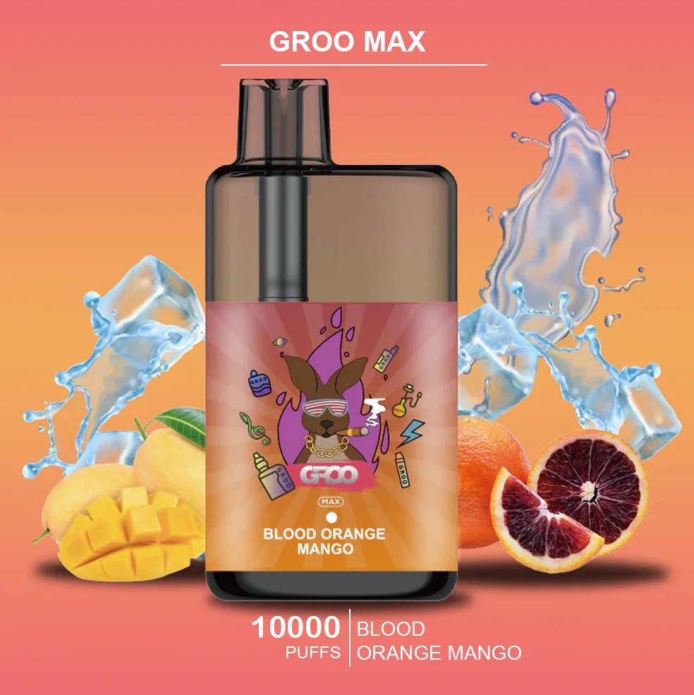 GROO-MAX-BLOOD-ORANGE-MANGO.webp GROO MAX – BLOOD ORANGE MANGO – 10000 PUFFS