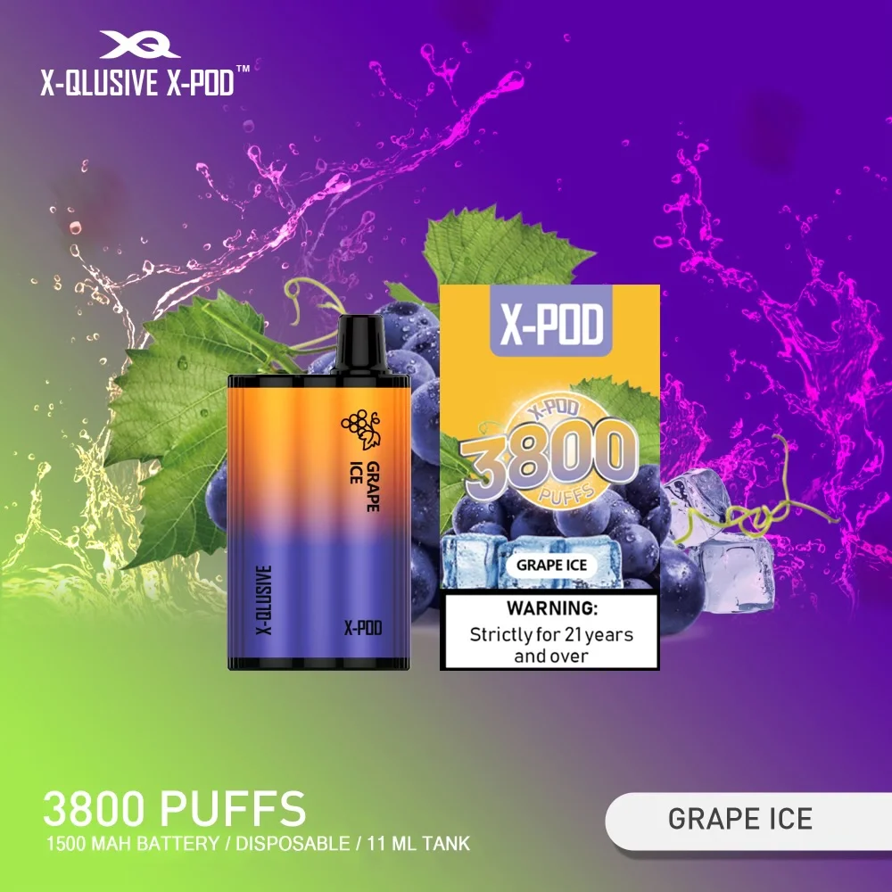 X-QLUSIVE-X-POD-GRAPE-ICE.webp X-QLUSIVE X-POD GRAPE ICE – 3800 PUFFS