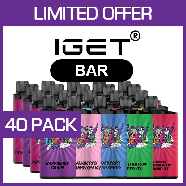 bar-packs-40.webp IGET BAR – 3500 PUFFS – 40 PACK