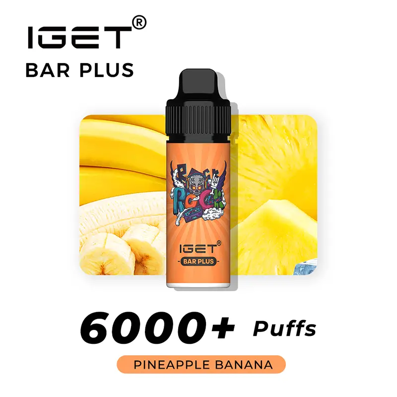 pineapple-banana-iget-bar-plus-6000-plus.webp IGET BAR PLUS PINEAPPLE BANANA – 6000 PUFFS