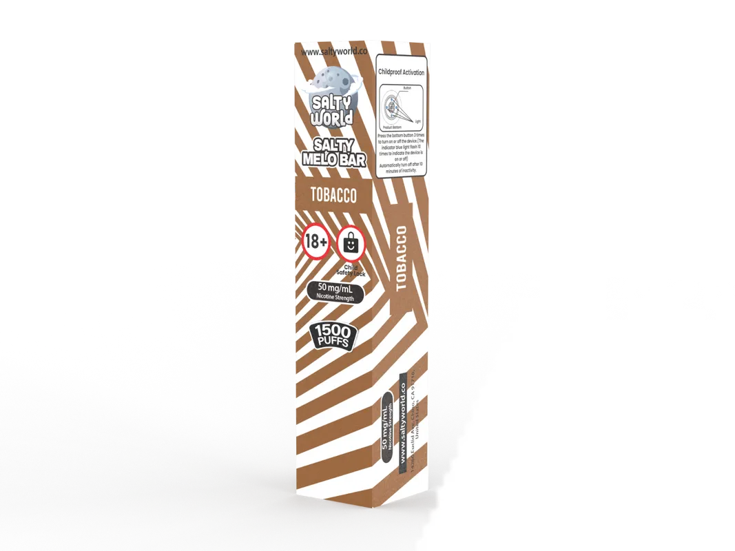 tobacco salty melo bar disposable vape tobacco salty melo bar disposable vape
