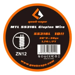geekvape mtl ss316l clapton wire